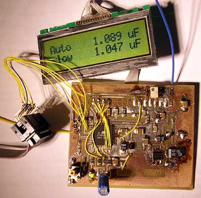 ATMEGA AVR capacitor measure with some kynar wires