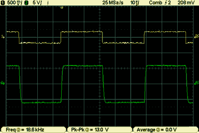 oscilograma TDA7294