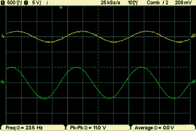 oscilograma TDA7294