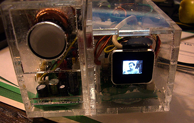 crt tv mini from camera