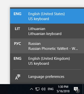 windows 10 english language packs