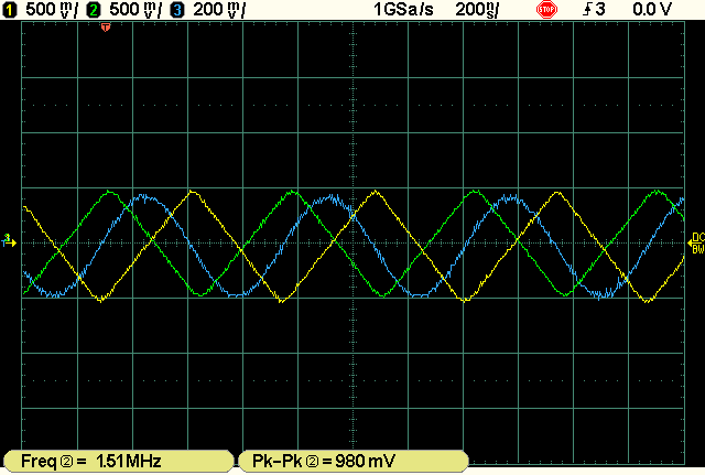 opamp real life circuit oscilograms