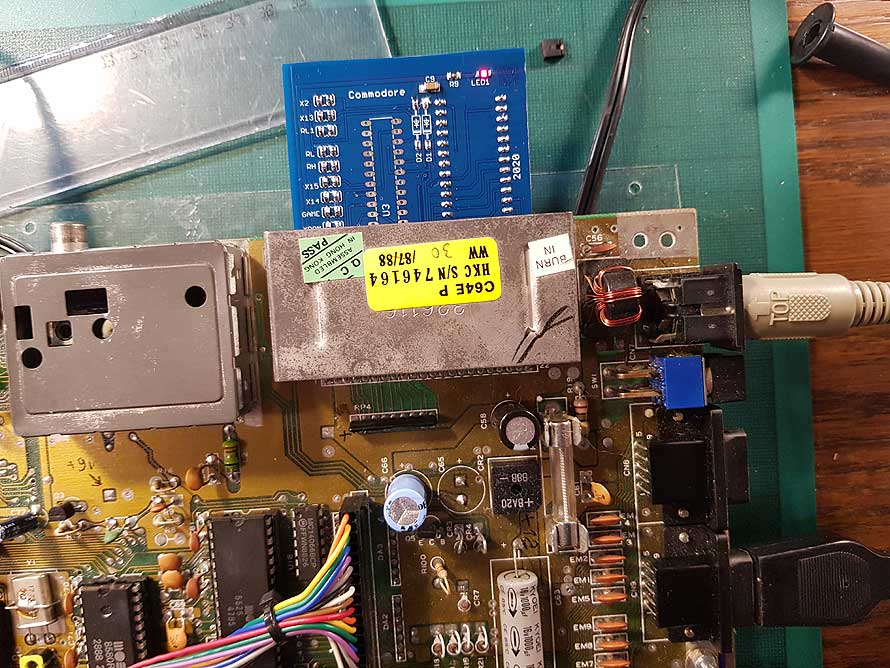 Commodore 64 cartridge PCB and schematic