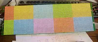 RGB LED full color matrix