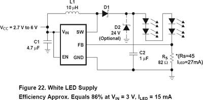 Multi white LED on 3V