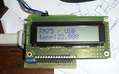 USB + LCD + FM75