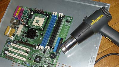 Mainboard cleaning and repairing
