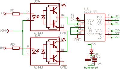Mosfet OPTOCOUPLER driver