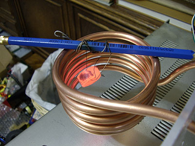 PLL induction heater copper tube