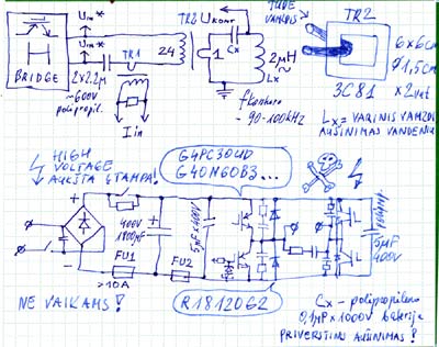 PLL induction heater schematics