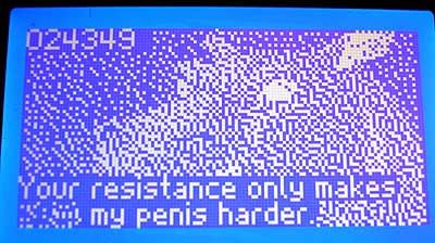 Horse penis harder on small LCD LOL
