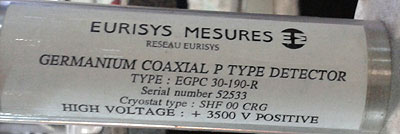 high-purity germanium detector (HPGe) or hyperpure germanium detector.