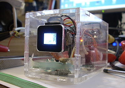 crt tv mini from camera