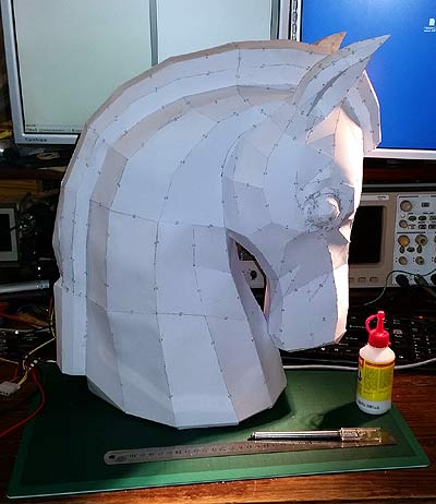 pepakura horse head