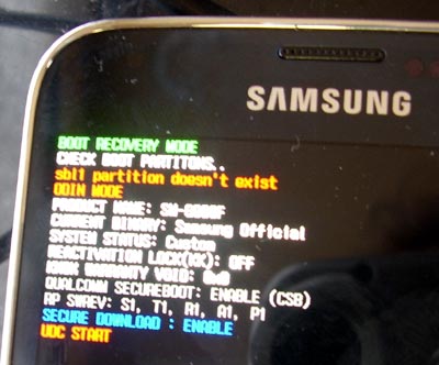 samsung s5 boot some other kernel