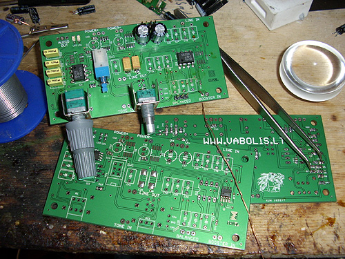 bass and treble PCB OPA2134