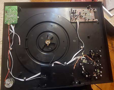 TDK belt drive record player repair