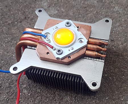 LED ir heatpipe CPU cooler