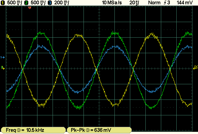 op amp osciloscope screenshot