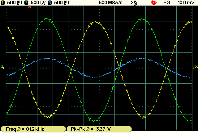 op amp osciloscope screenshot