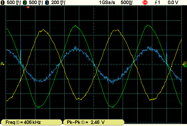 op amp osciloscope screenshot