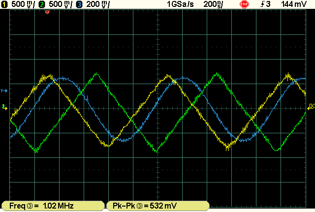 op amp osciloscope screenshot