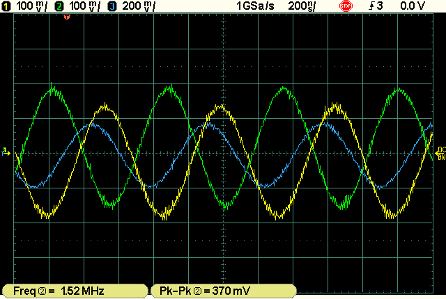 opamp real life circuit oscilograms