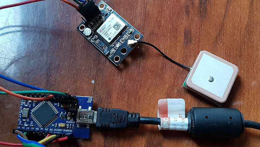 LUFA AVR USB serial GPS uBlox NEO 6M