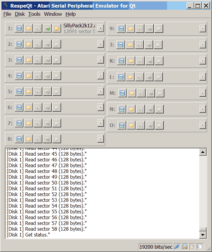 Atari disk emulator with STM32F103