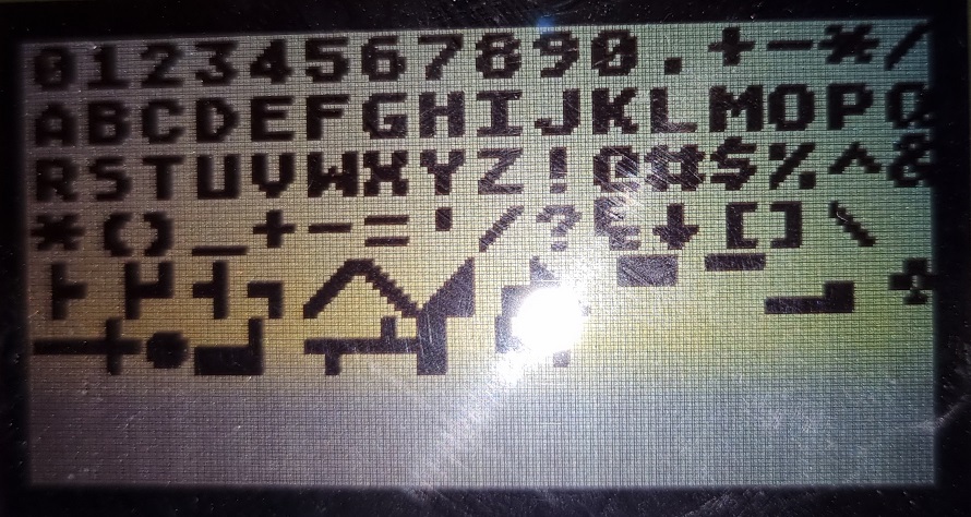 8 bit font on graphics lcd