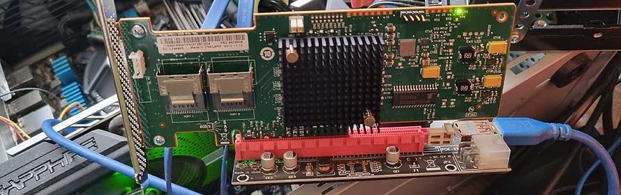 SAS RAID on PCIe x1