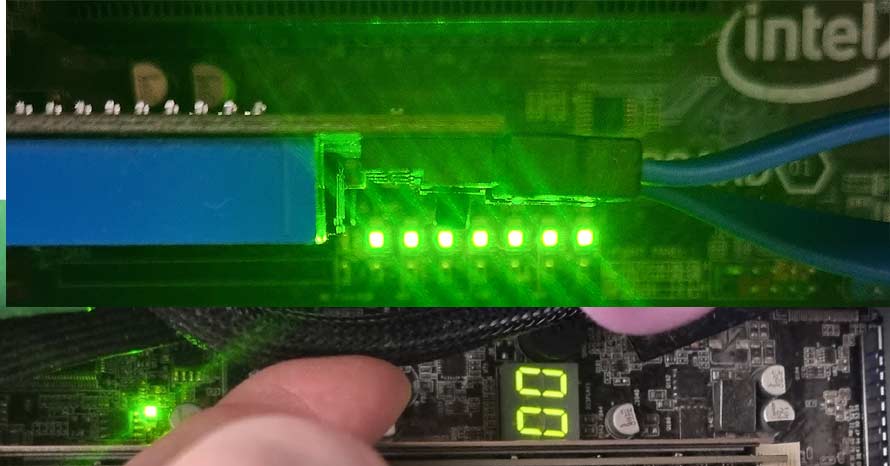 POST and DIAG LEDS