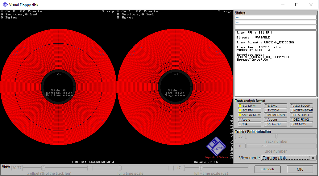 empty disk HF erase